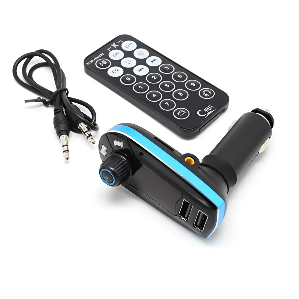 BT618C vehicle Bluetooth MP3 player with FM transmitter and USB charging port for car audio streaming