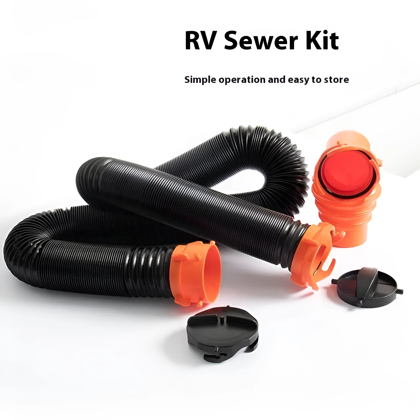 90 degree sewage hose rotary elbow joint connector for campervan caravan waste water drainage system