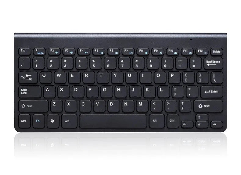 Wireless keyboard and mouse set in black colour with USB receiver