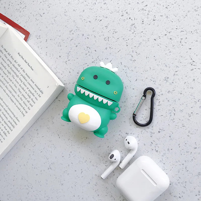 Cartoon animal silicone case for AirPods 1/2 generation in multiple colour options
