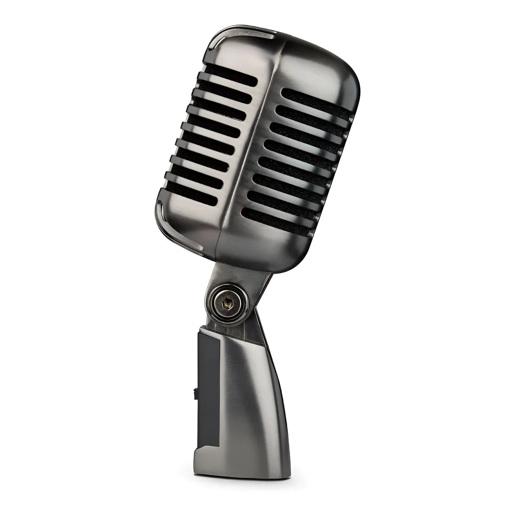 Retro style condenser microphone with cardioid pattern for karaoke and recording