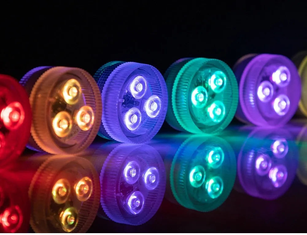 Compact LED aquarium diving light with remote control for fish tanks