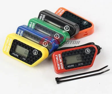 Black waterproof LCD maintenance timer with YSDS model marking for vehicle service intervals