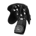 Infrared knee and shoulder massager with adjustable temperature control, knee pads, shoulder pads, and power adapter.
