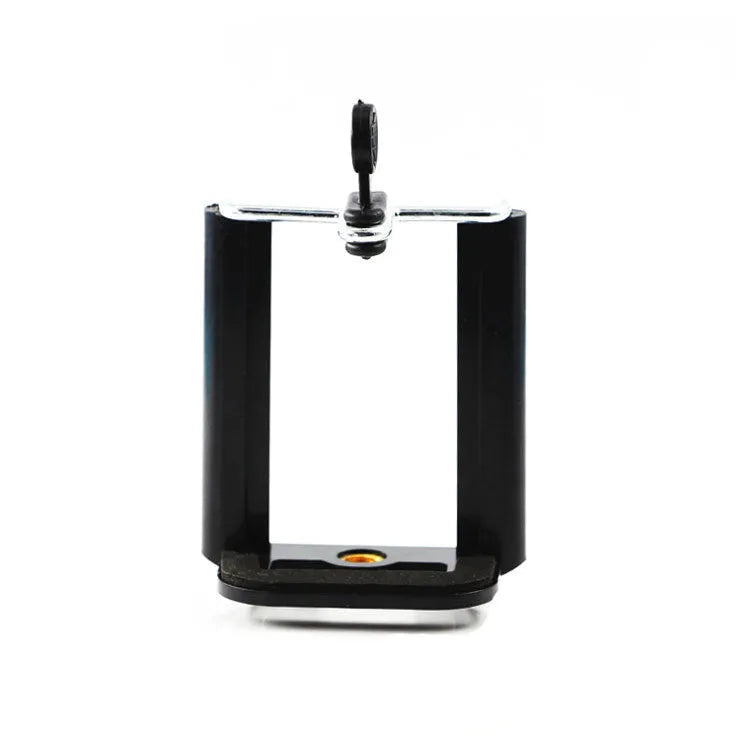 Black plastic U-shaped clip car phone holder for vent mounting