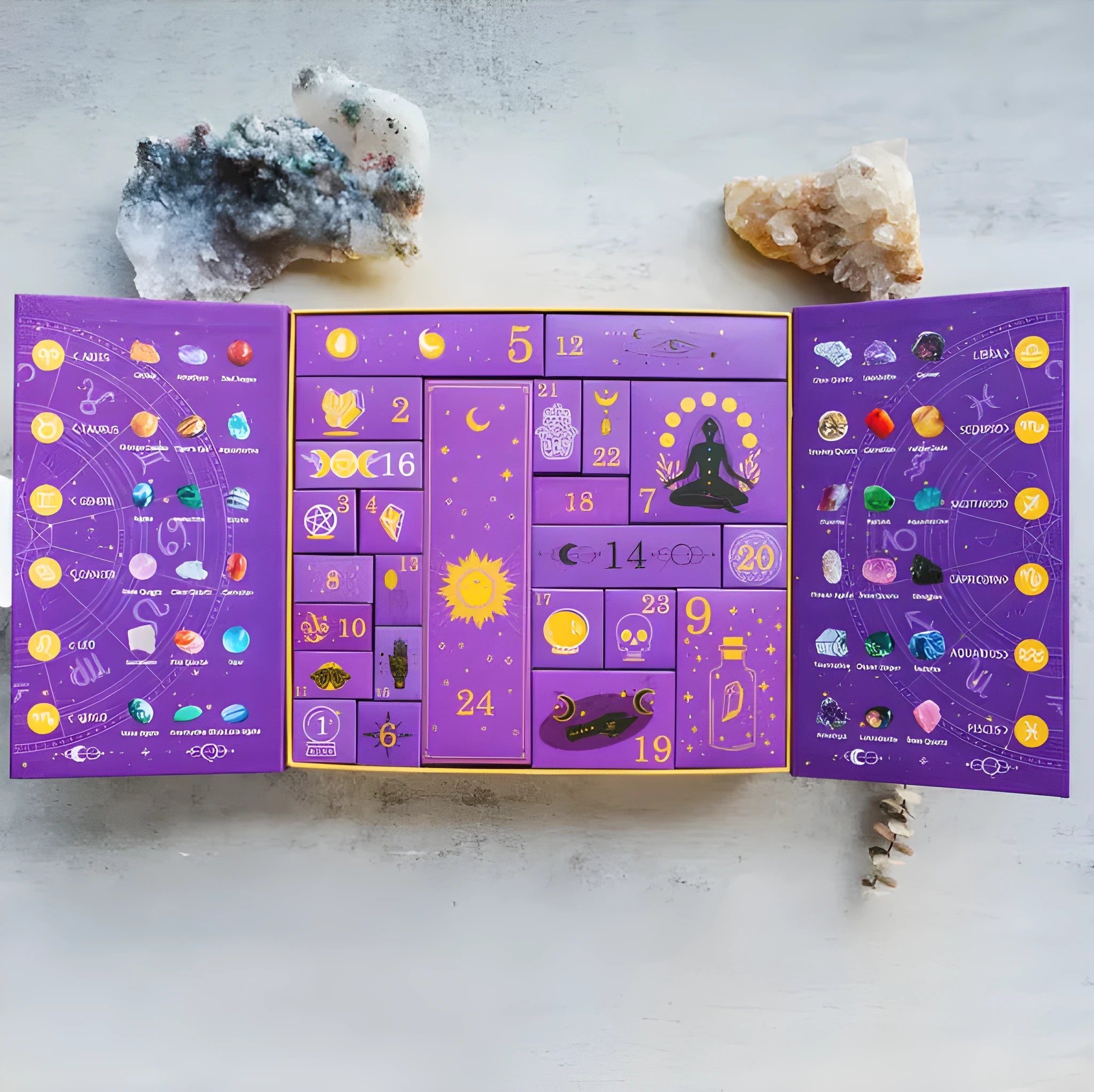 Halloween gift box with countdown numbers measuring 33.5cm wide
