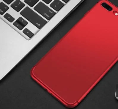 TPU silicone iPhone case in black, blue, red and white colours compatible with iPhone 7 and iPhone 8 models