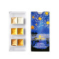 Boxed set of solid pearlescent watercolour pigment blocks in various colours