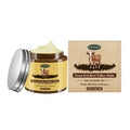 A 114g jar of Cow Fat Skin Care Cream, a moisturiser with tallow, honey and olive oil.