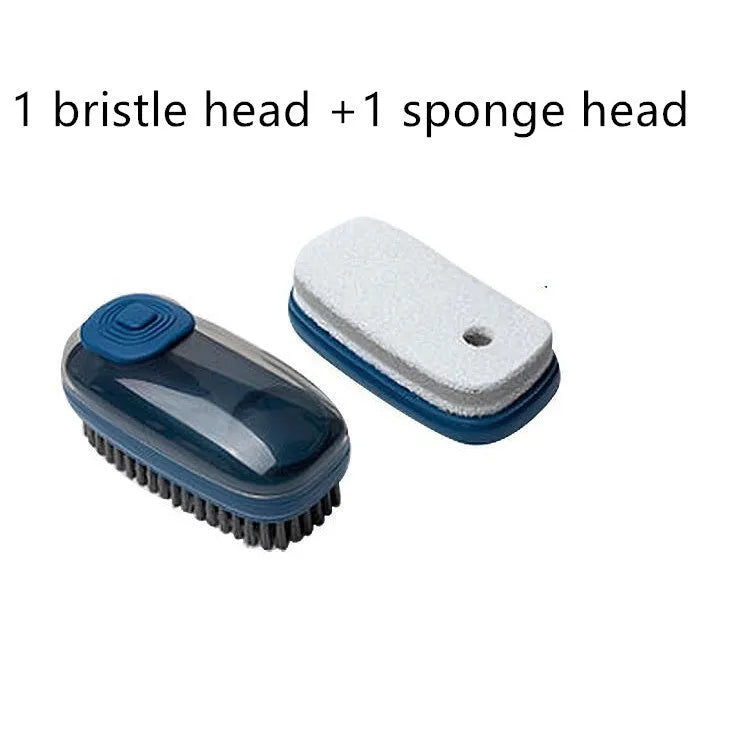 Automatic liquid cleaning brush with ergonomic ABS handle in multiple colour options