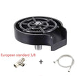 Black high-pressure automatic stainless steel glass washer with ABS plastic base and copper hose