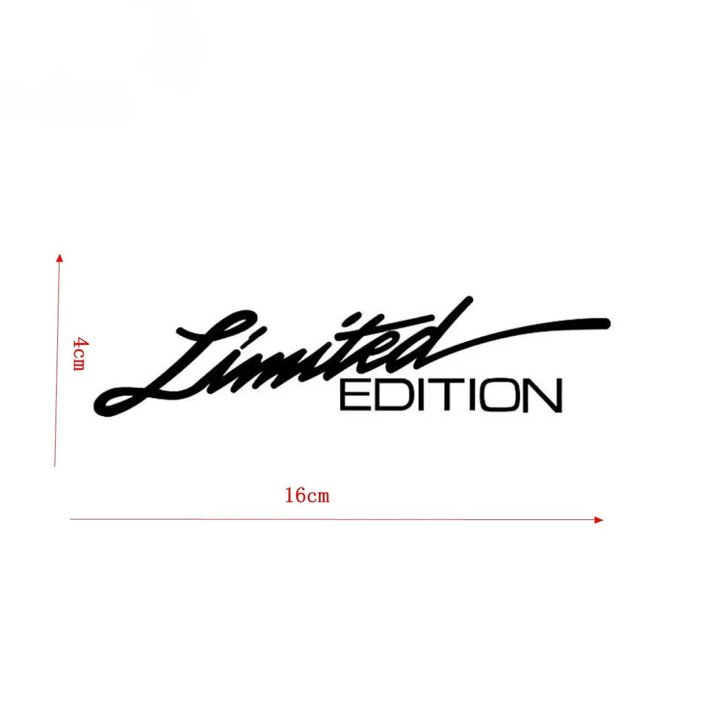 Black laser reflective car sticker with text design on vehicle bodywork