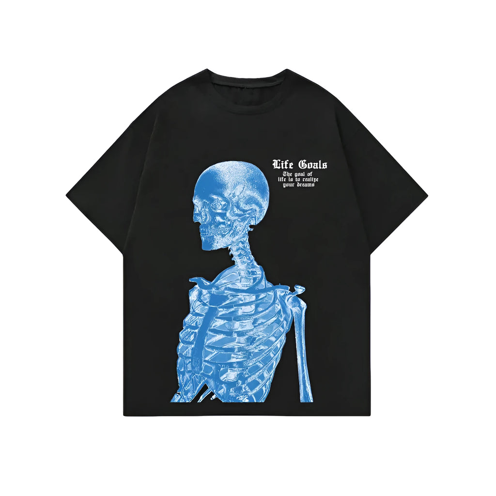 Men's printed short-sleeved sports T-shirt with digital pattern on polyester fabric