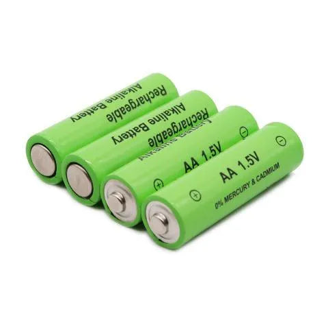 Alkaline rechargeable AA battery with 3000mAh capacity and 1.5V output