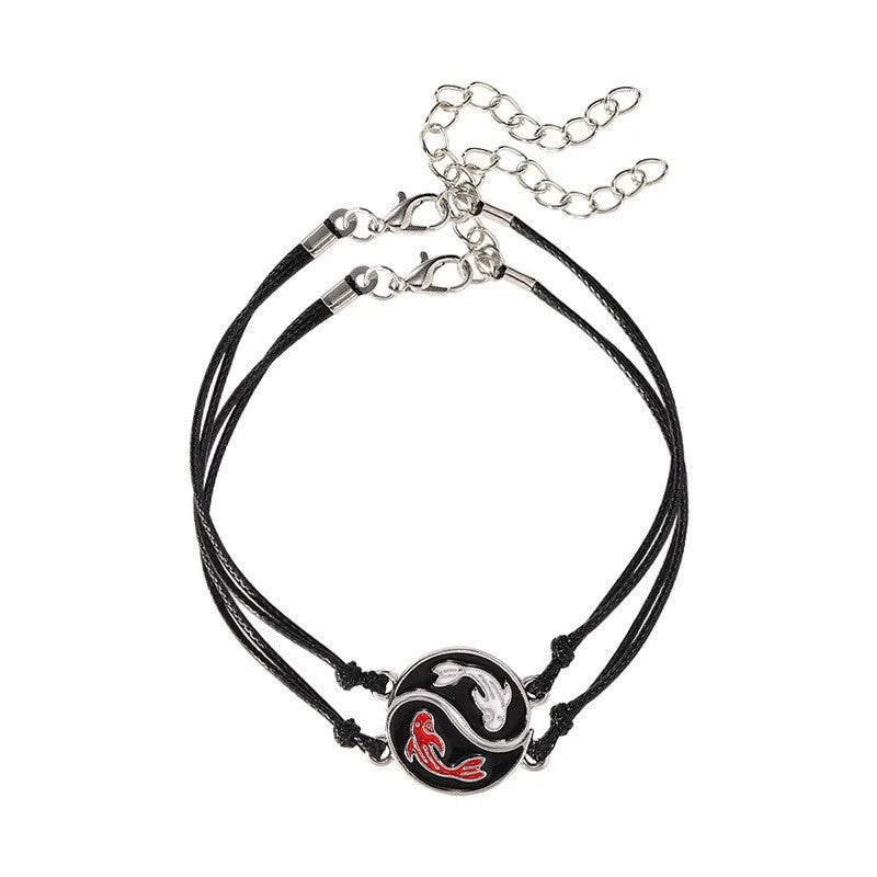 Geometric eight-diagram alloy bracelet with electroplated finish in multiple colour options