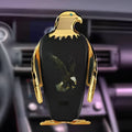 Eagle style wireless charging car phone holder with snap-on suction cup mount