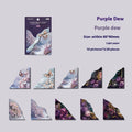 Pack of colourful DIY bookmarks and hand account notes with printed designs in six colour variations.
