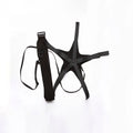 Black football juggling belt with 2 metre rope for training and coordination practice