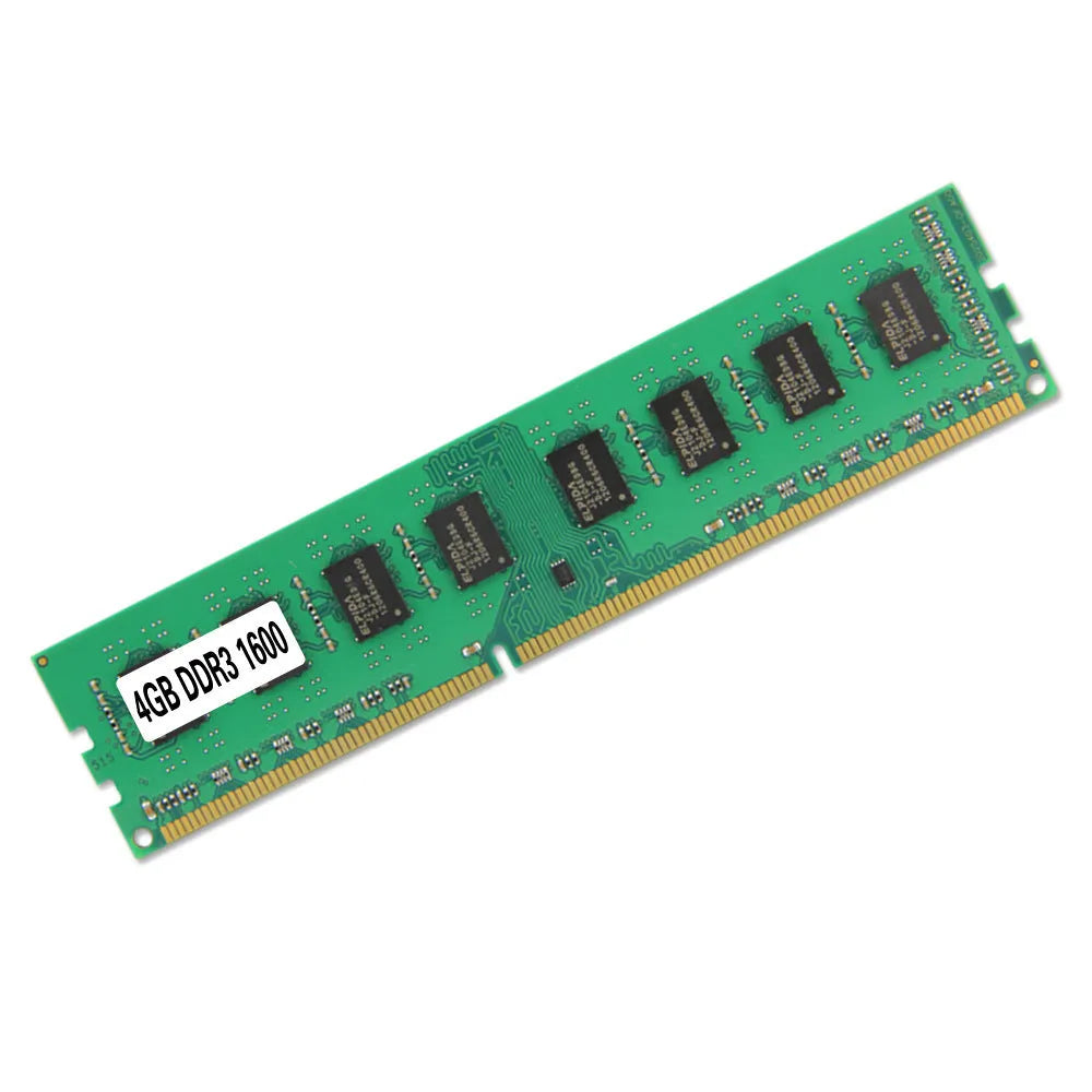 Desktop DDR3 4GB 1600MHz RAM memory module with 240-pin connectors