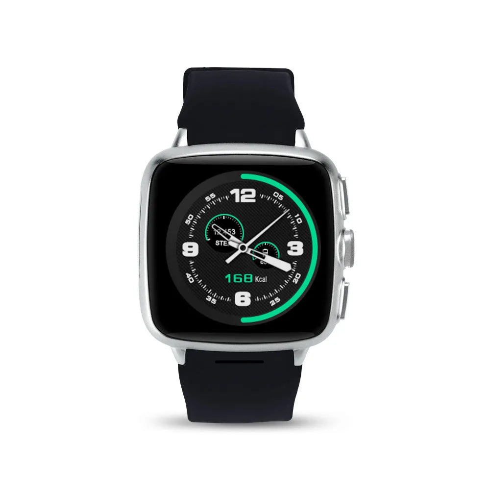 Z01 smart watch with 1.54 inch HD touch screen in black or white colour