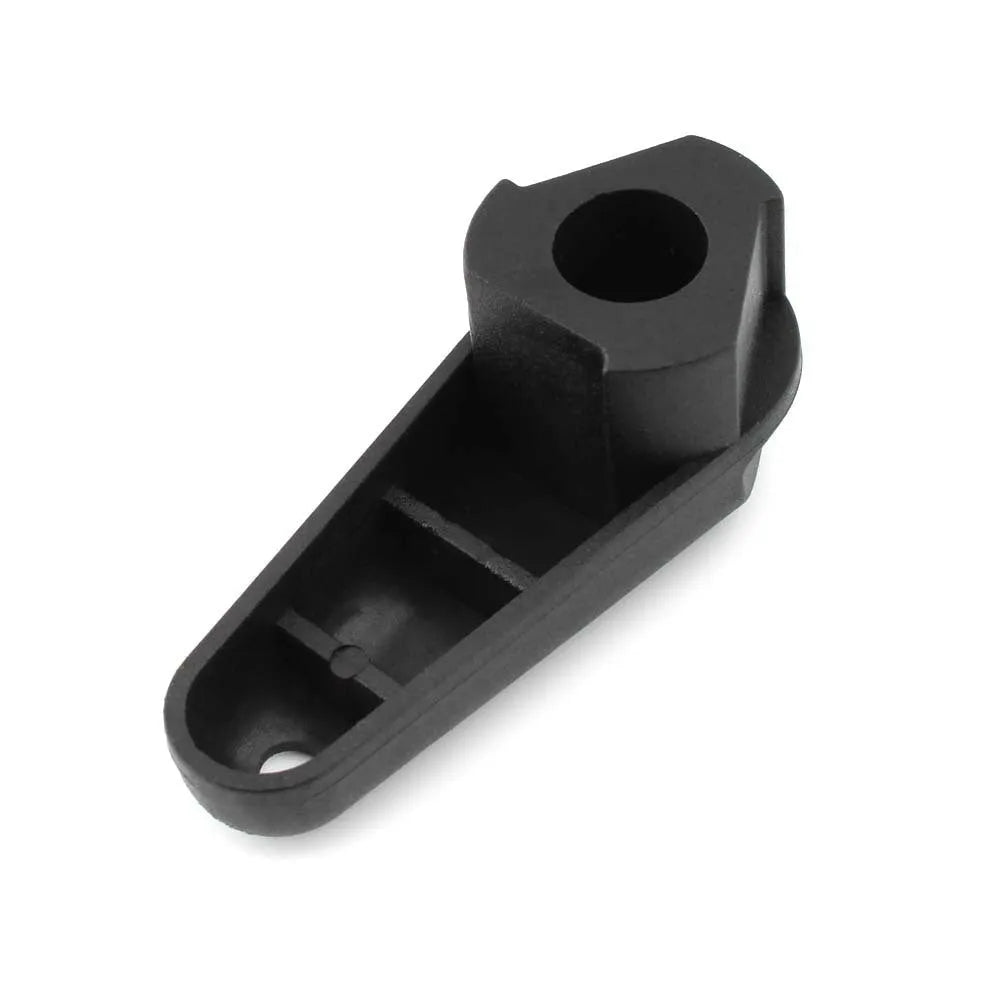 Black adhesive-backed quick release wrench for BMW motorcycle engine oil cap.