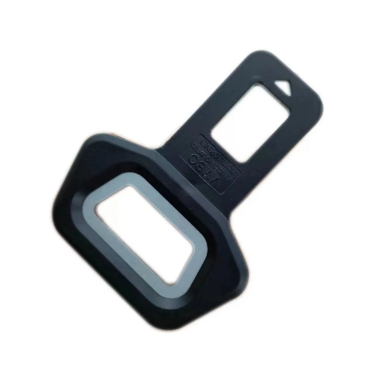 Aluminium bottle opener keychain with frosted carbon fibre finish, showing 2.1cm buckle head design.