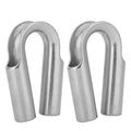 Stainless steel chicken heart-shaped round sleeve ring for industrial fastening applications.