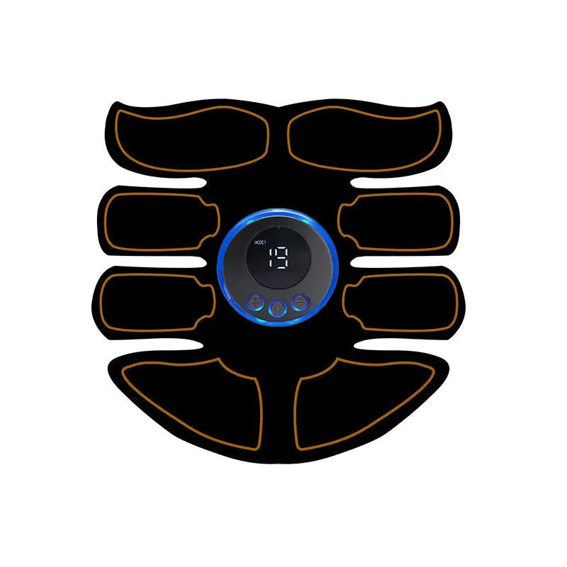K81 digital display abdominal muscle patch with eight massage points in blue-edged version