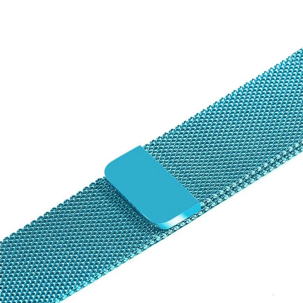 Apple Watch stainless steel mesh strap with magnetic clasp in silver, black, gold and rose gold