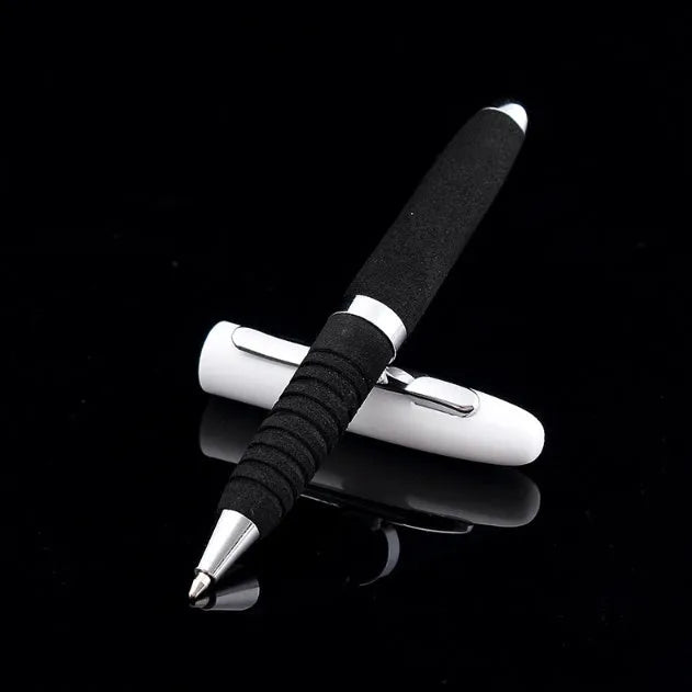 EVA metal cap mini ballpoint pen with 1.0mm bullet tip showing seven colour options