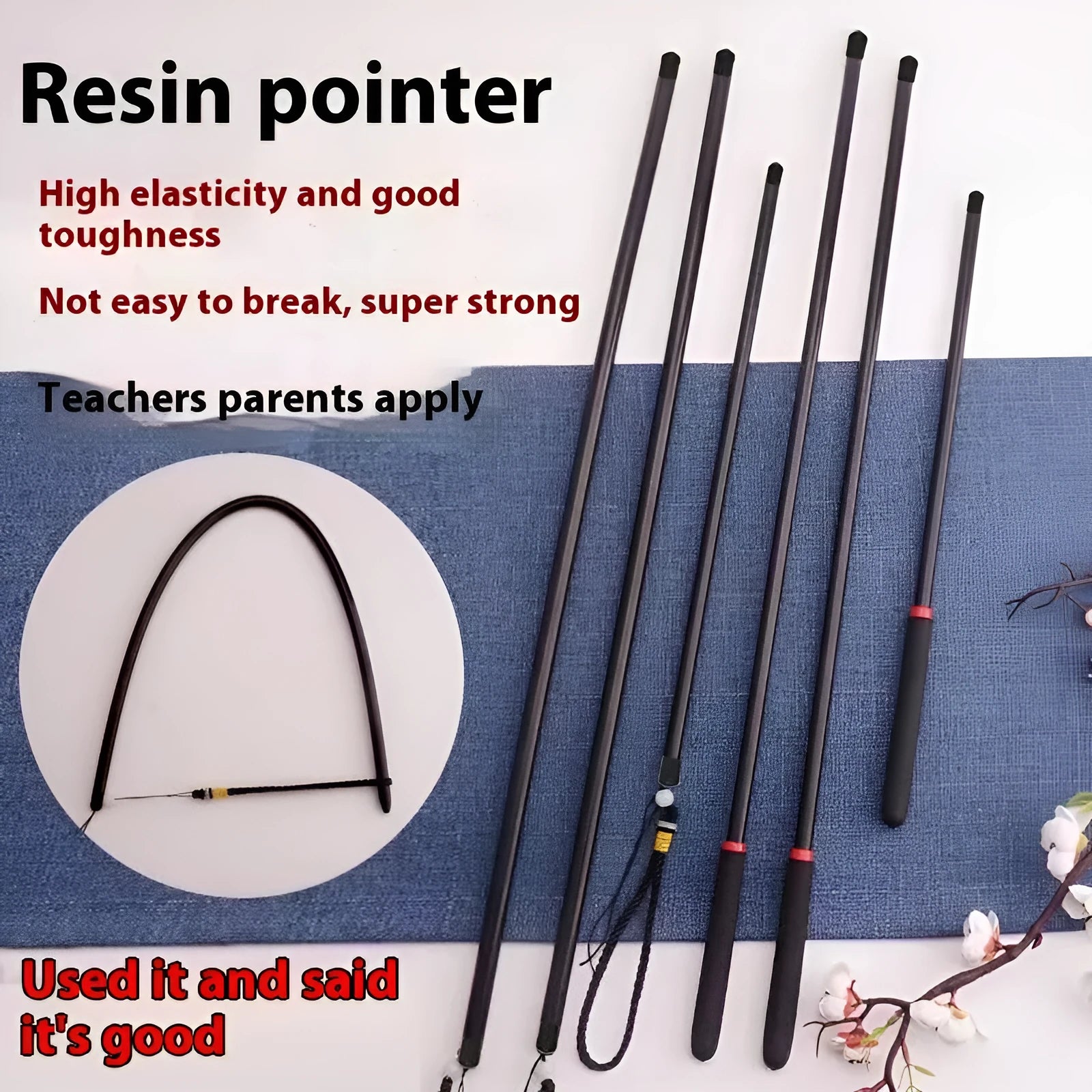 Clear resin measuring pointer tool for fabric marking in sewing and quilting projects