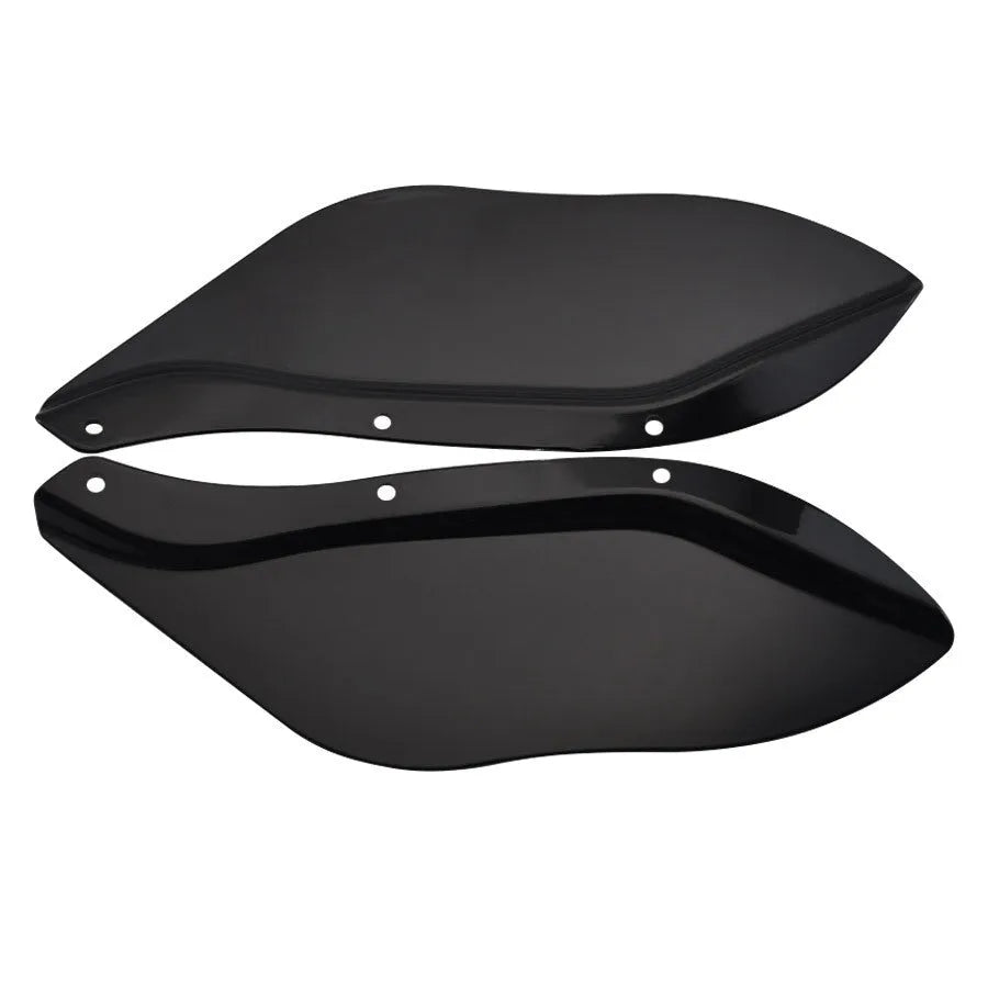 Harley-Davidson motorcycle wind deflector side wings in black and transparent colours