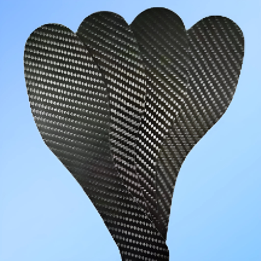 Black carbon fibre running insoles with 3K weave pattern showing full palm construction