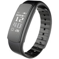 I6 smart sports bracelet with black TPU strap and 0.96 inch touch screen displaying fitness data.