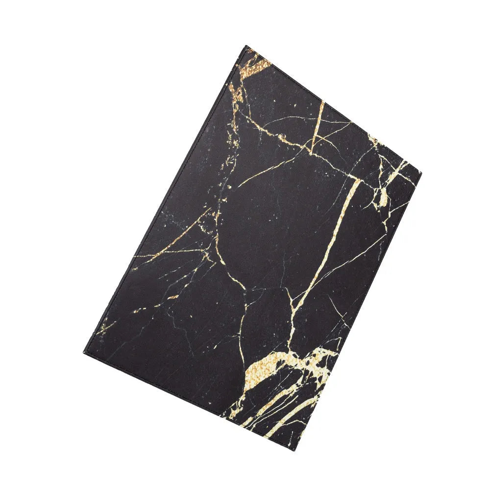 Durable heat-insulating anti-radiation tablet pad in four colour variations on a desk