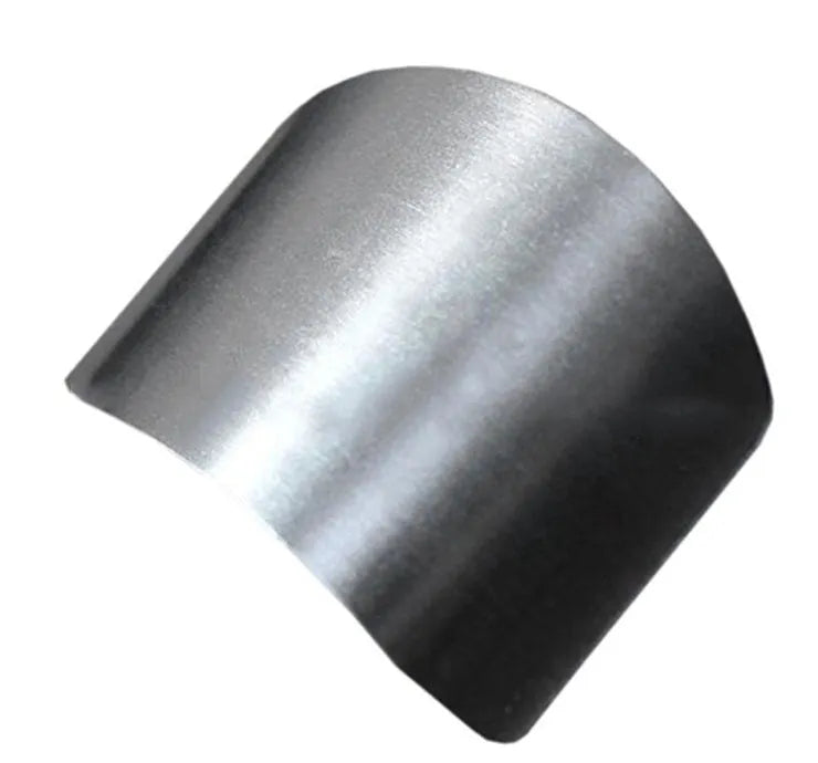 Stainless steel finger guard for kitchen cutting protection in single and double finger sizes