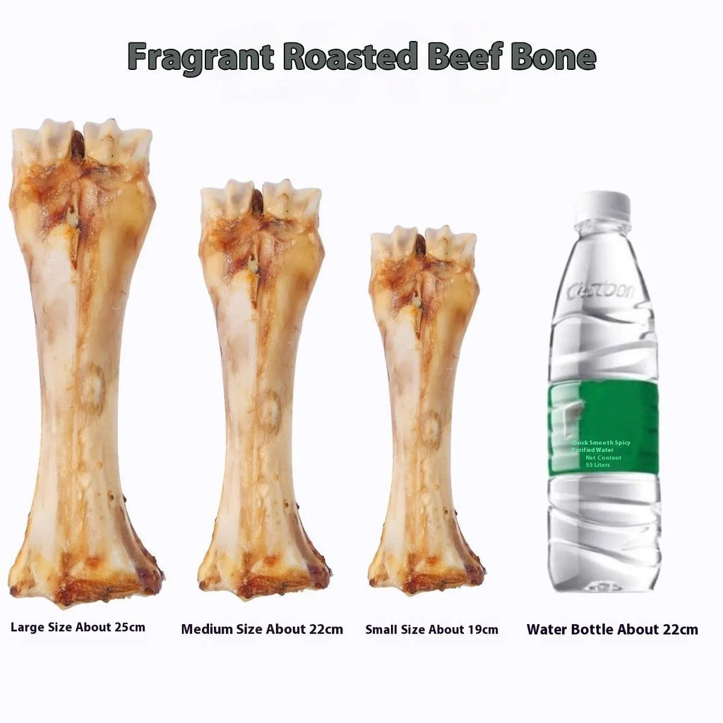 Puppy molar rod in three sizes: large, medium, small with roasted ox bone flavour