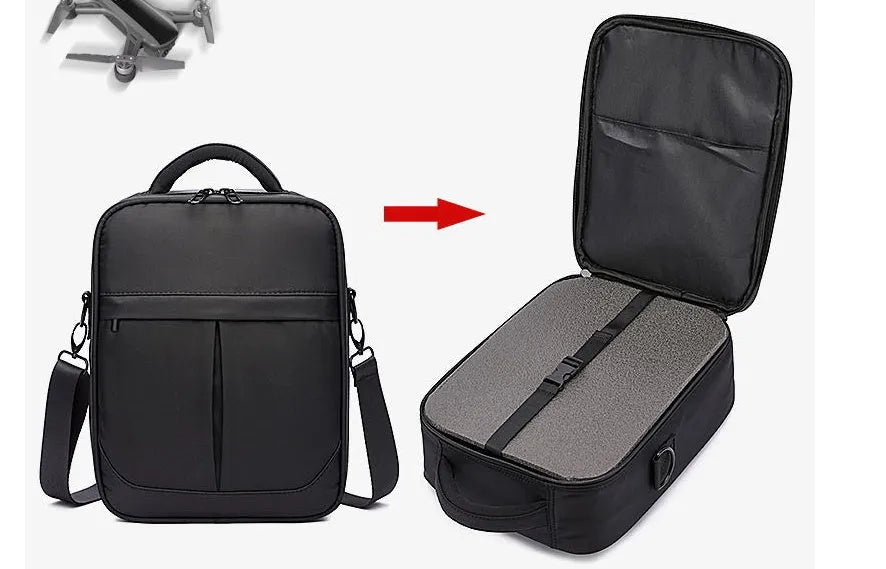 Black men's messenger bag made from Oxford fabric with cross-body strap