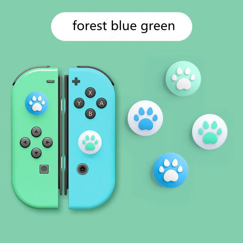 Nintendo Switch Lite silicone Joy-Con sleeves with rocker cat claw keycaps in multiple colour options