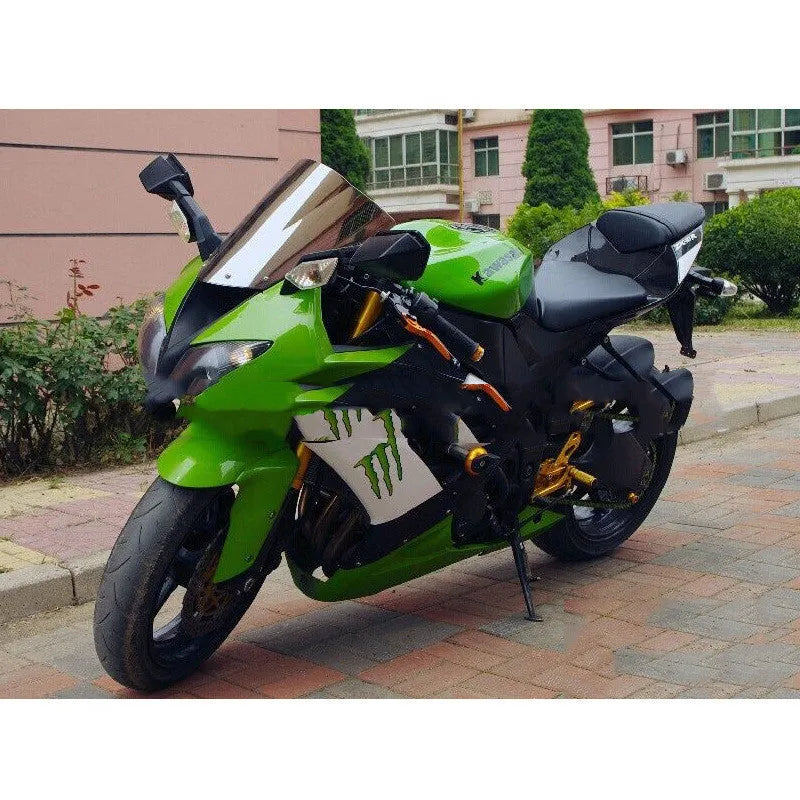 Blue and brown tint motorcycle windscreen for Kawasaki ZX-6R and ZX-10R models