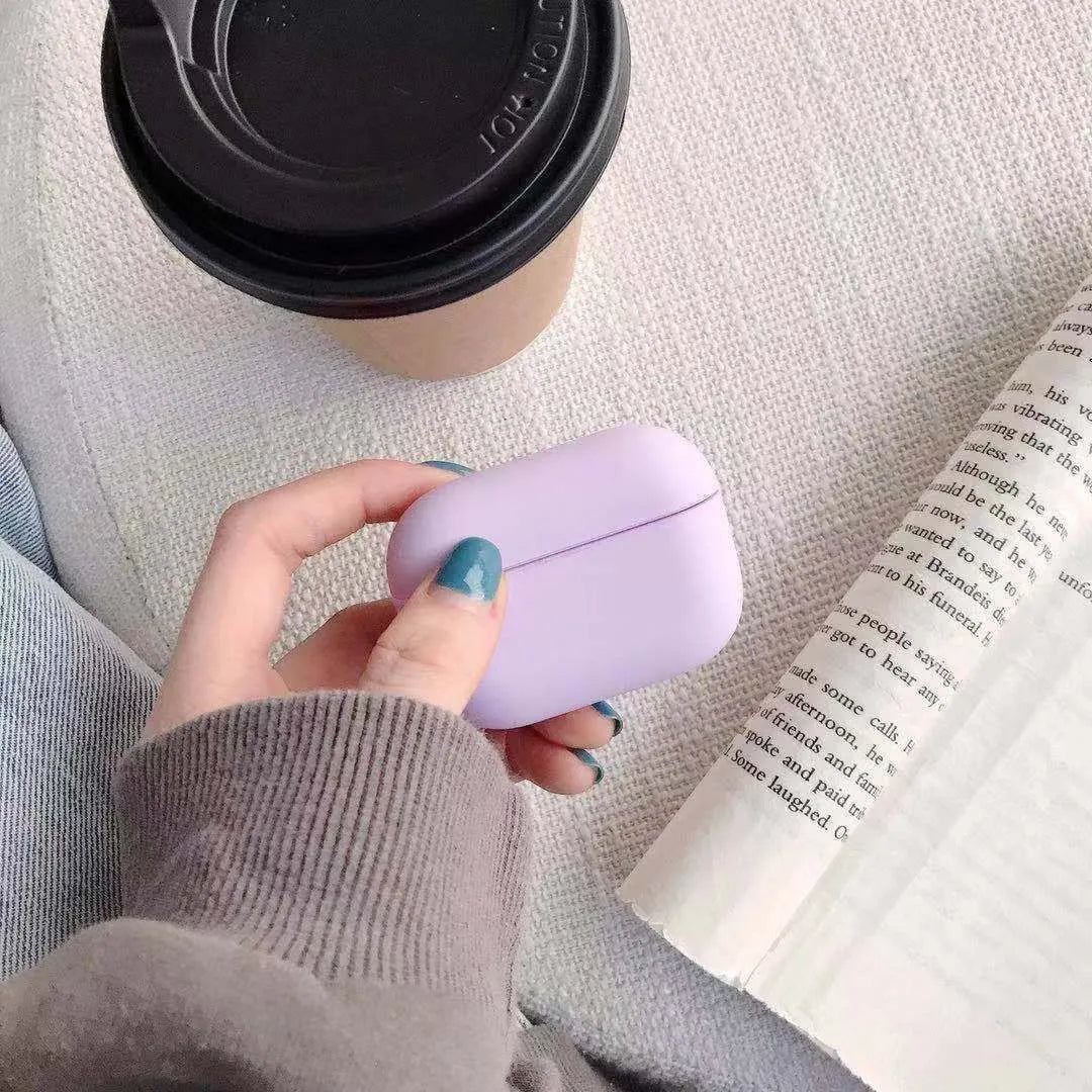 Plastic protective case for Apple AirPods Pro 3 wireless earbuds in various colours.