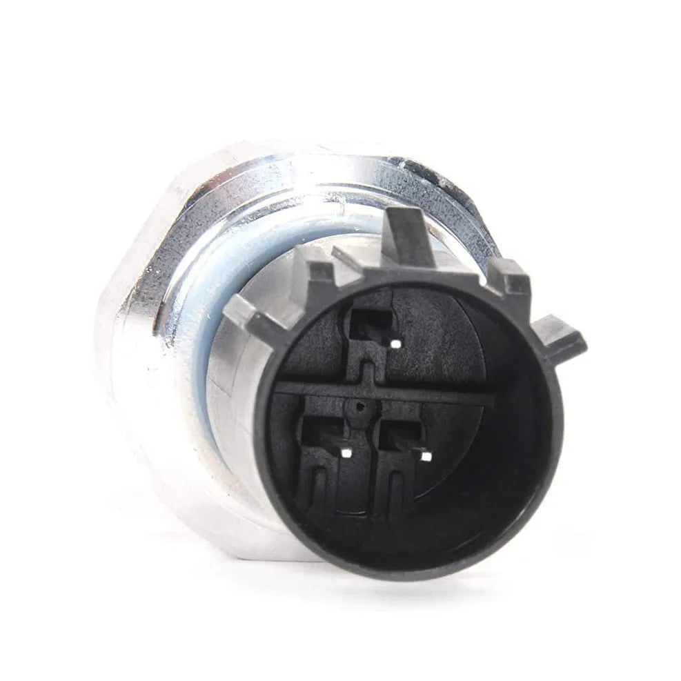 Silver automobile fuel pressure sensor with simple design for fuel system pressure monitoring