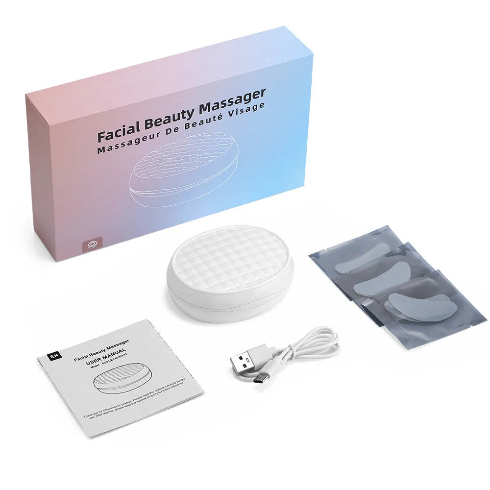 White red light EMS wireless eye beautification instrument for facial massage and dark circle treatment
