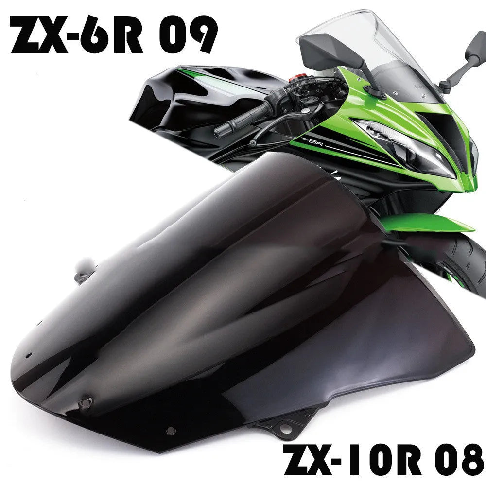 Blue and brown tint motorcycle windscreen for Kawasaki ZX-6R and ZX-10R models