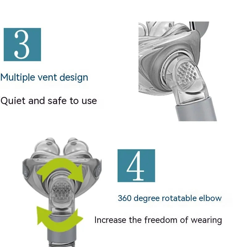 Ventilator nasal pillow mask replacement set with silicone cushion and thickened headband