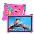 Sapphire blue silicone protective case for 7-inch tablet with flat strap