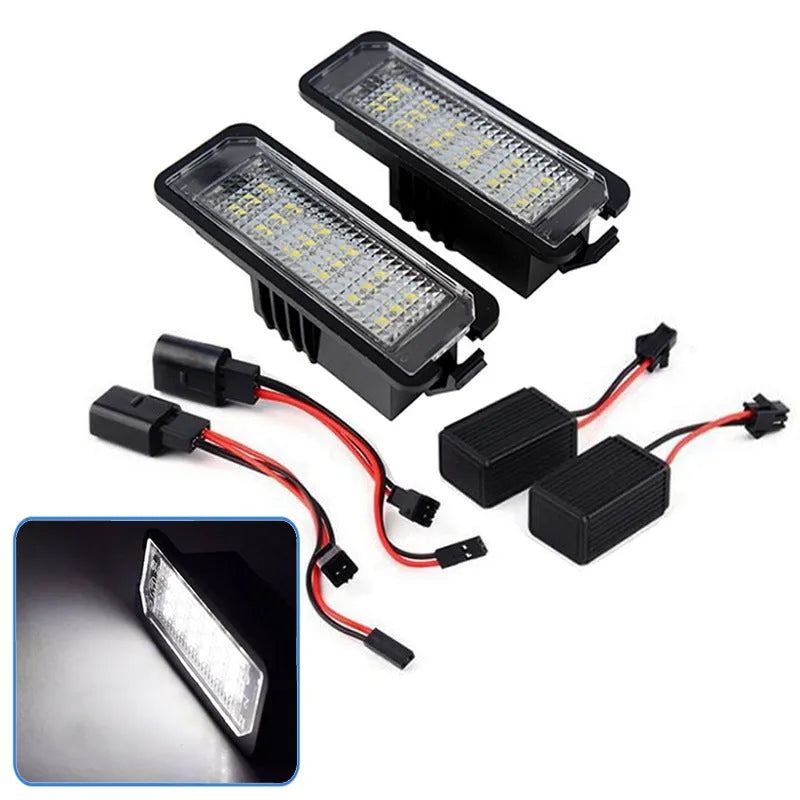 Volkswagen LED license plate light for Golf 4 5 6 Polo Phaeton with 24 SMD LEDs