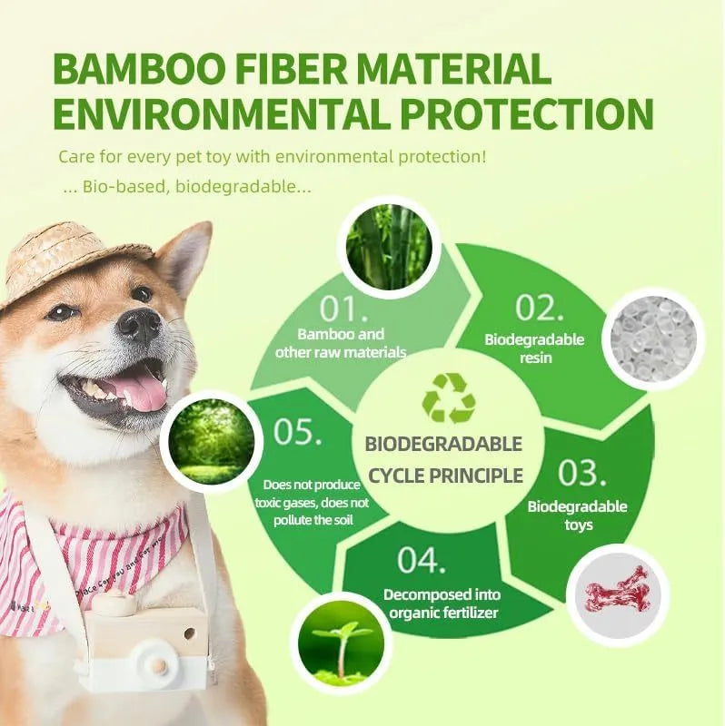 Green and white camouflage patterned natural rubber dog chew toy for large breed dogs