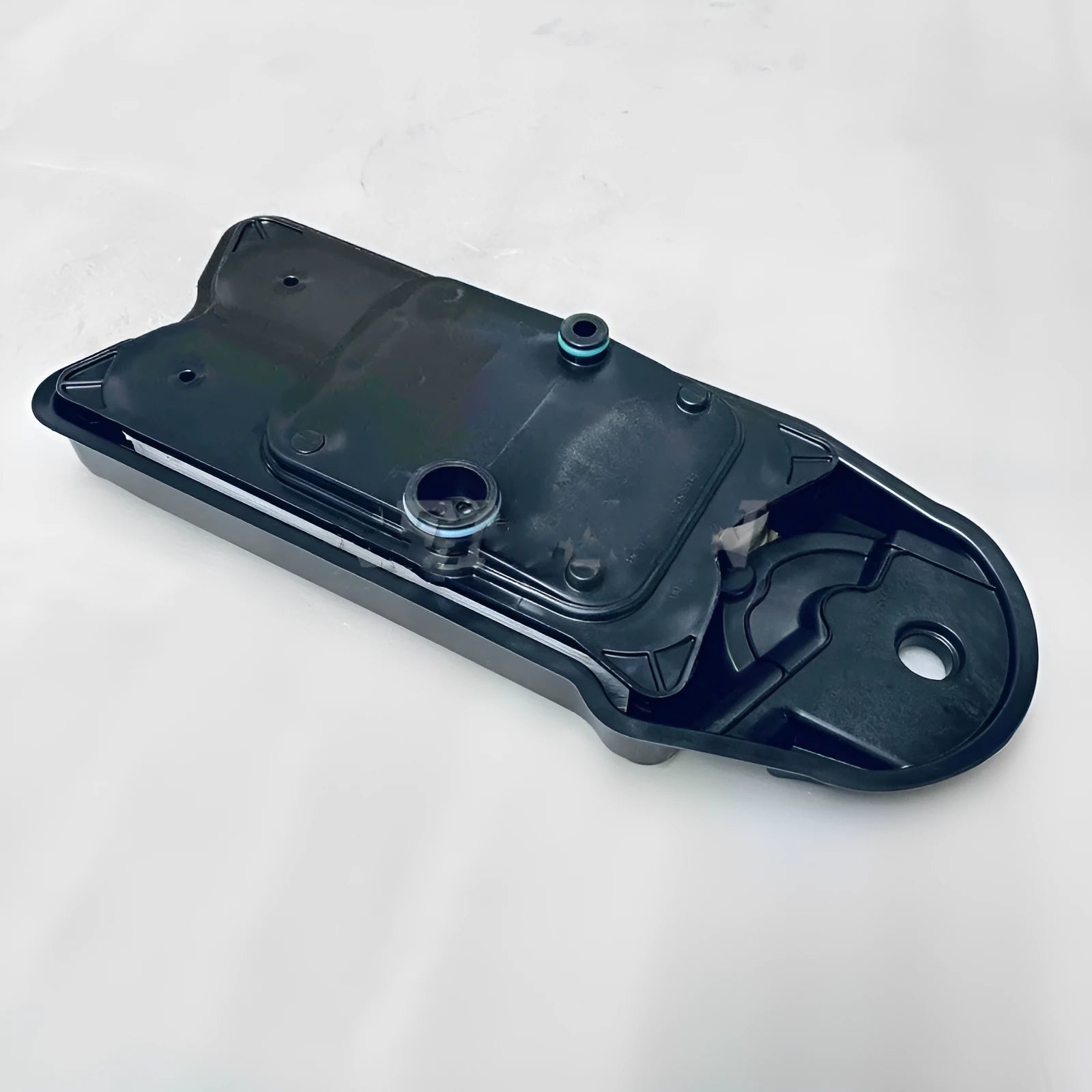 Black automotive crankcase ventilation filter for petrol and diesel engine PCV systems