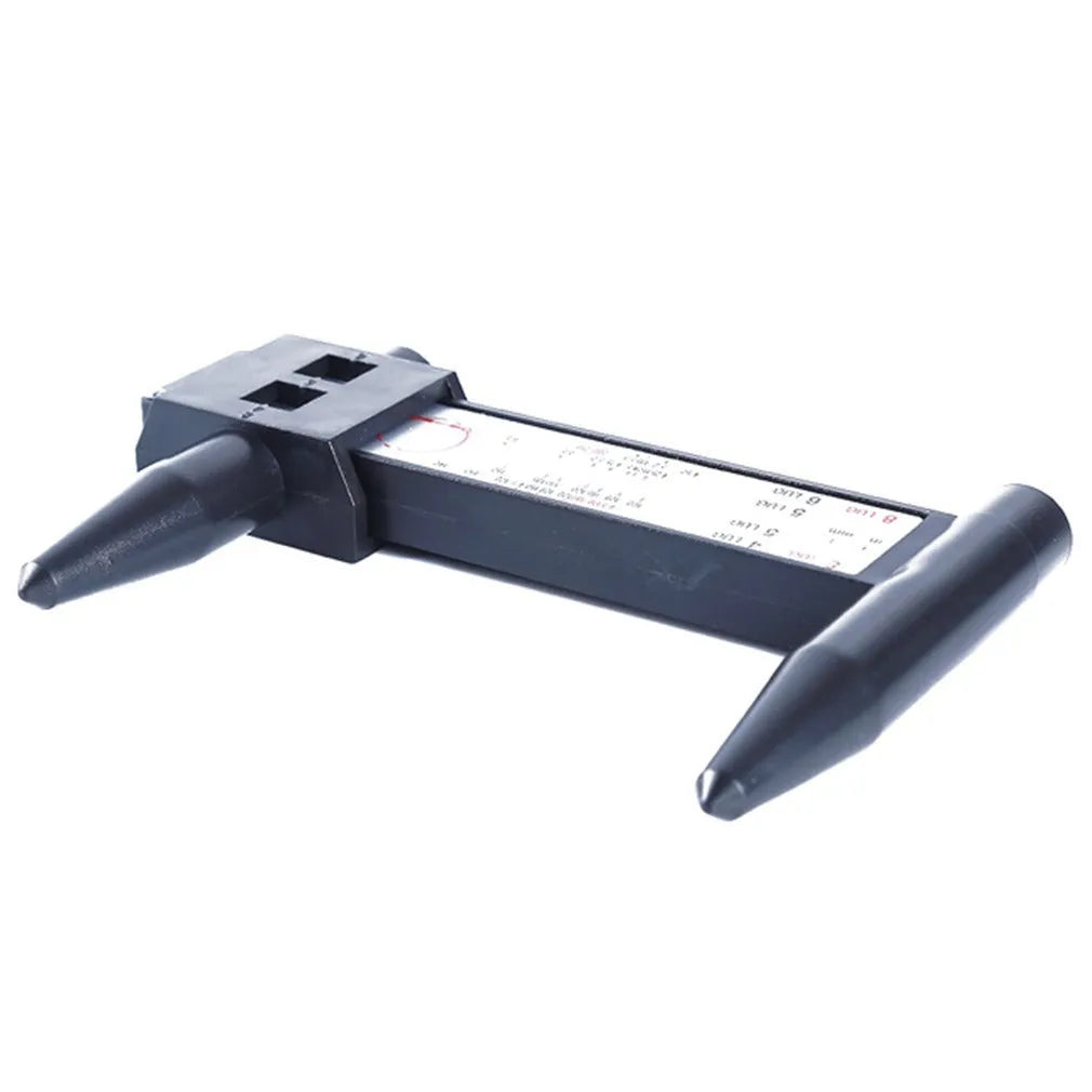Digital hole distance measuring tool with electronic display for wheel hub modification projects